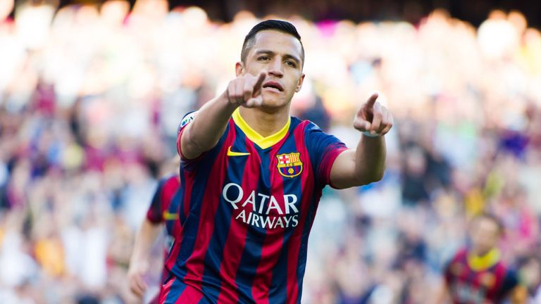 Alexis Sanchez was in Barcelona from 2011 to 2014