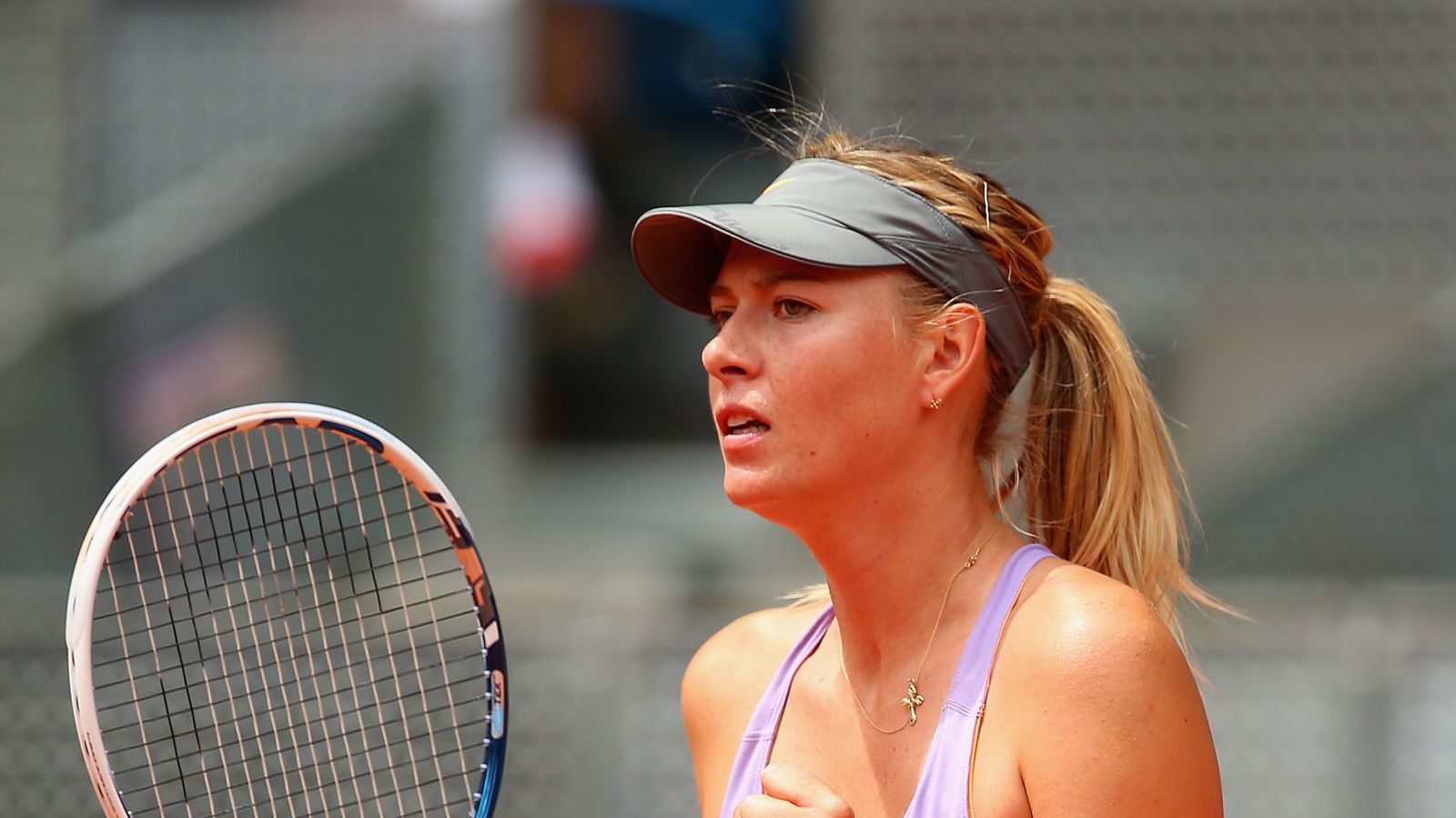 WTA Madrid Open: Maria Sharapova survives a scare to progress to third