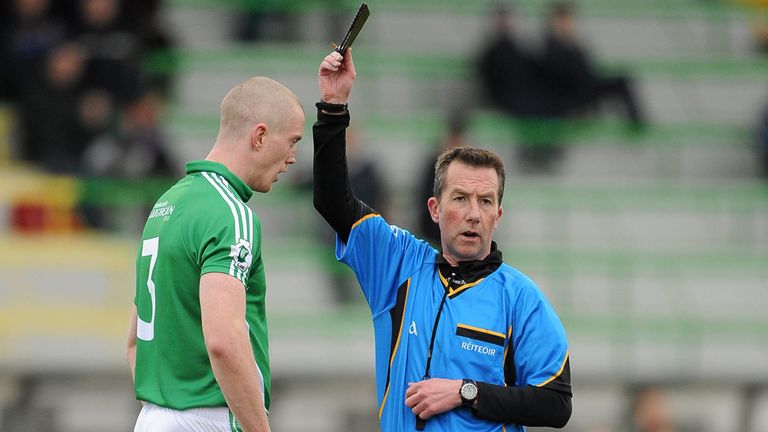 A black card is awarded in Gaelic football for a cynical foul