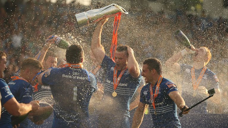 The celebrations begin for PRO12 champions Leinster