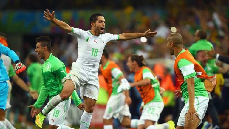 Algeria: Joy at the final whistle as they reached the last-16 for the first time