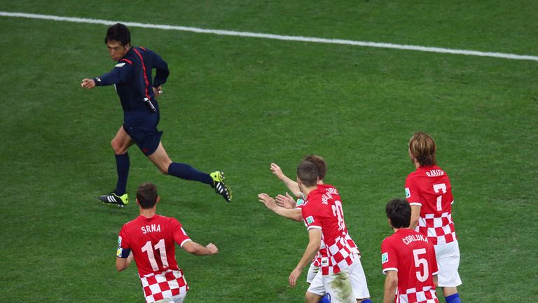 Croatia protest the penalty decision