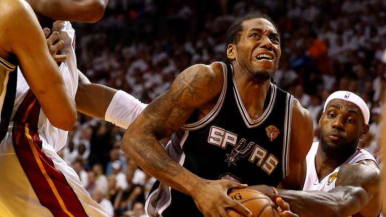 Kawhi Leonard: Scored 20 points and 14 rebounds