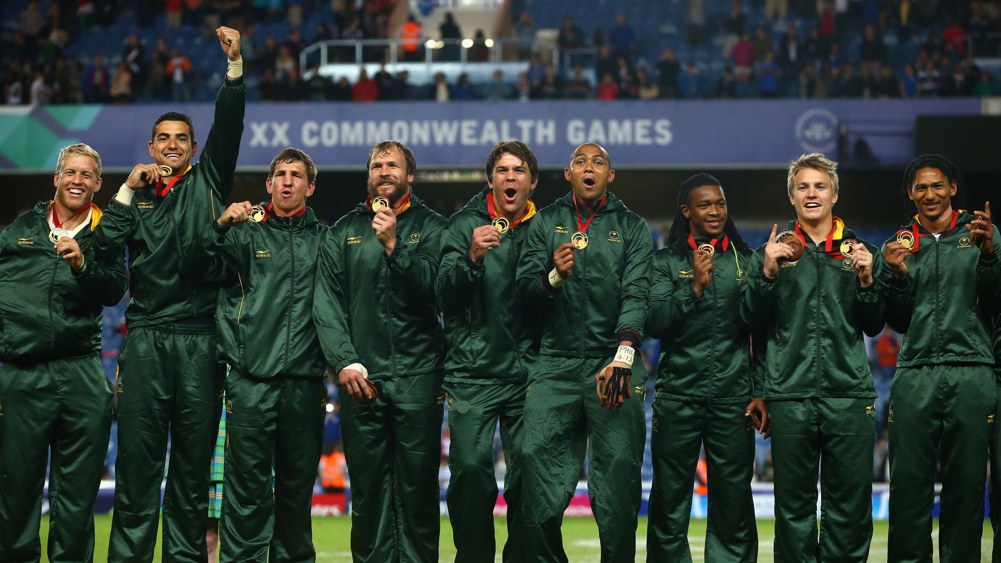 Commonwealth Games South Africa inflict first defeat on New Zealand to claim gold at Ibrox Rugby Union News Sky Sports