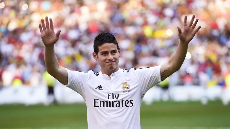 James, retratado a su llegada a Madrid, marcó un solo gol y proporcionó dos asistencias en 13 partidos esta temporada.