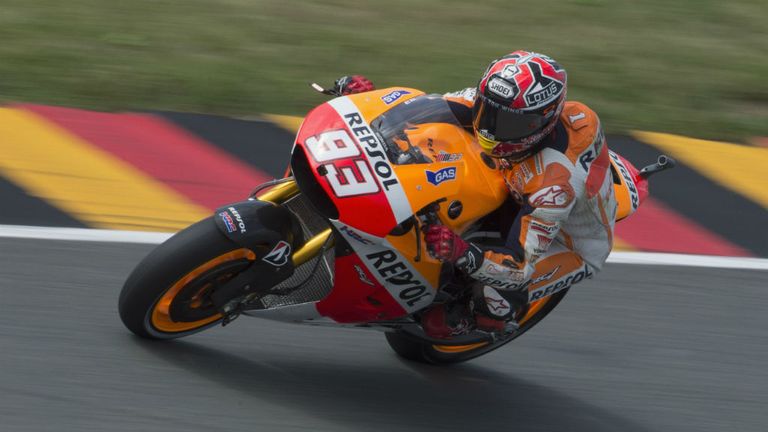 Marc Marquez: Mixed day for MotoGP champion elect