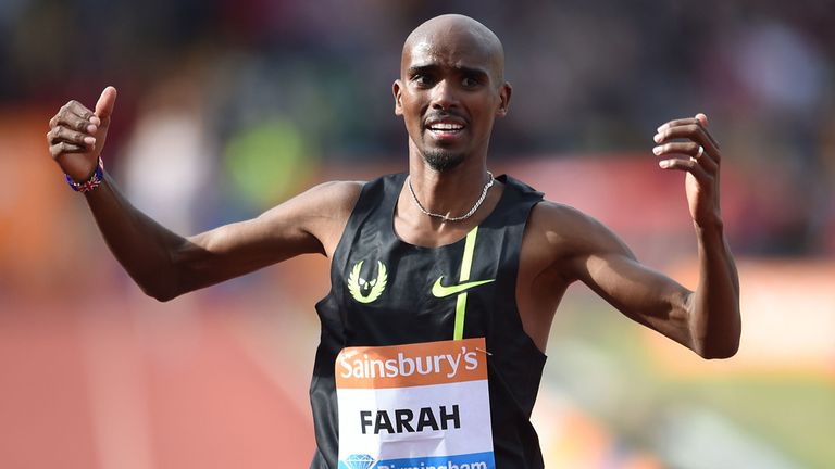 Great Britain's Mo Farah was victorious in Oregon