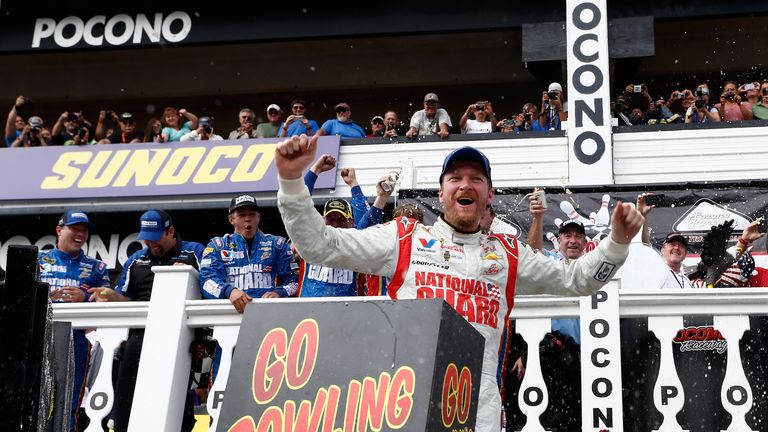 Dale Earnhardt Jr: Won both NASCAR Sprint Cup races at Pocono in 2014