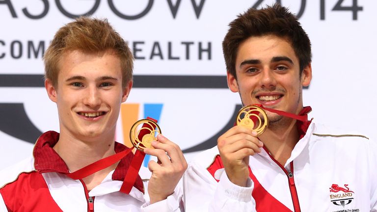 Jack Laugher (left) and Chris Mears: Commonwealth Games champions in the synchronised 3m springboard