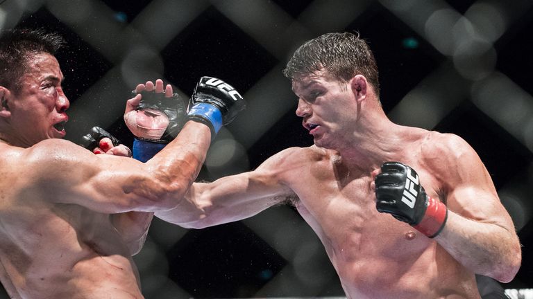 Bisping (right) is England's most successful UFC fighter