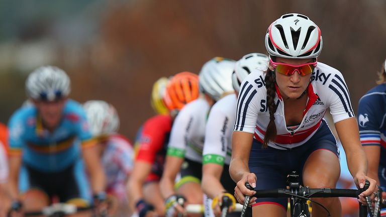 Lizzie Armitstead was prominent throughout the race