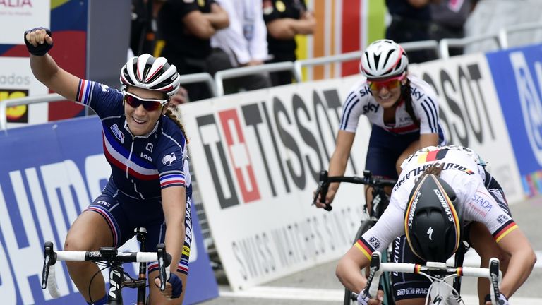 Pauline Ferrand-Prevot won the world road race title