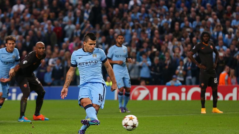 Sergio Aguero gave Manchester City an early lead but it proved to be a tough night