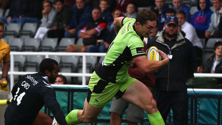 George North: Northampton Saints wing secured bonus point for his side