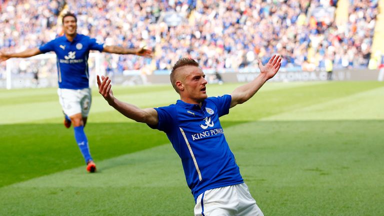 Jamie Vardy: scored for Leicester against Man Utd