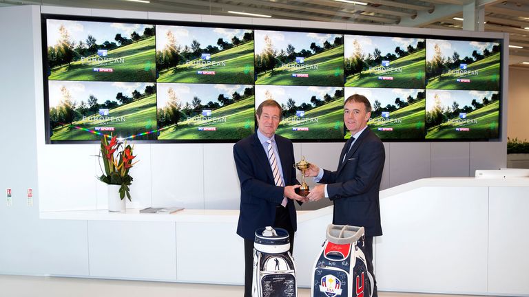 George O'Grady, Chief Executive of The European Tour, and Jeremy Darroch, BSkyB Chief Executive