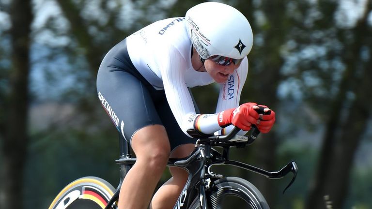 Lisa Brennauer surged ahead of her rivals over a late climb