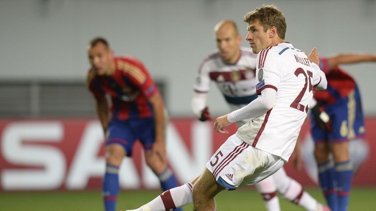 Thomas Muller: Scores the winner from the penalty spot