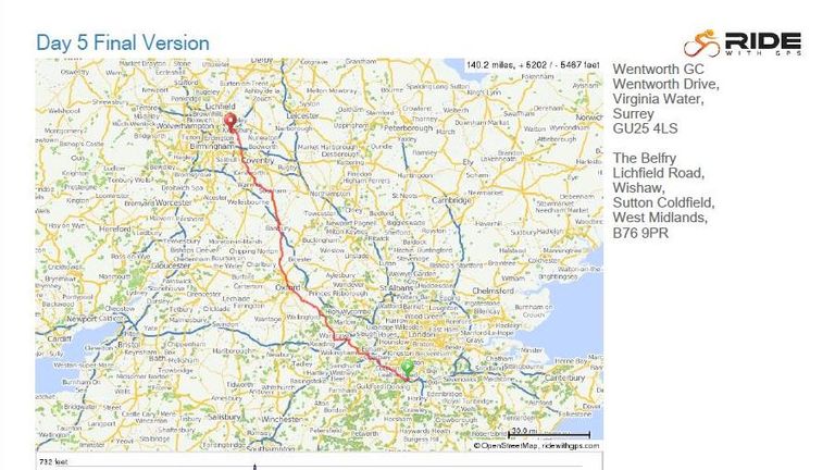 Day Five - Walton Heath to Wentworth to The Belfry