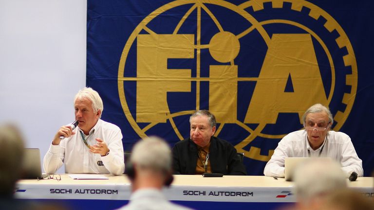 Safety improvements: FIA's Charlie Whiting with President Jean Todt