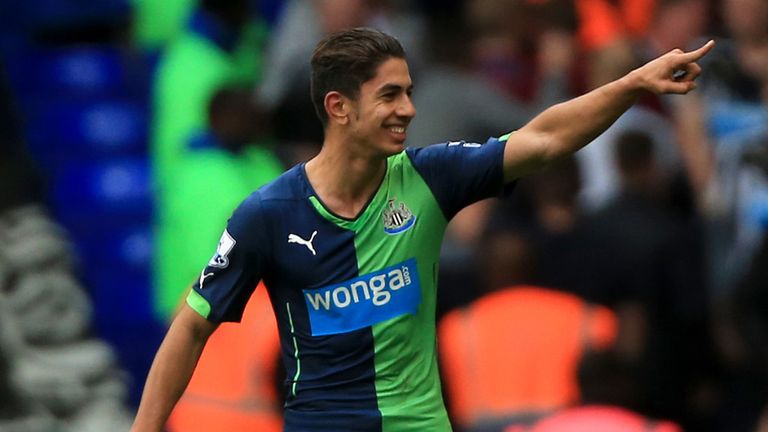 Ayoze Perez: Celebrates his winner for Newcastle