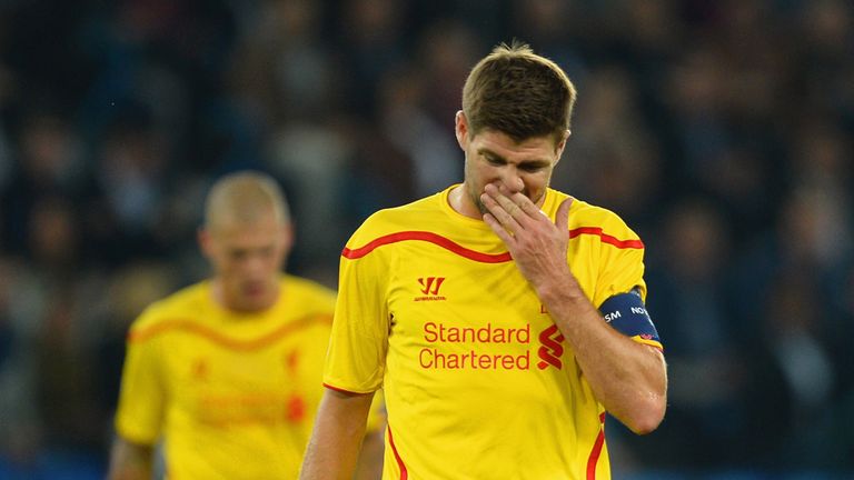 Steven Gerrard: Frustrated by Liverpool's lack of fight