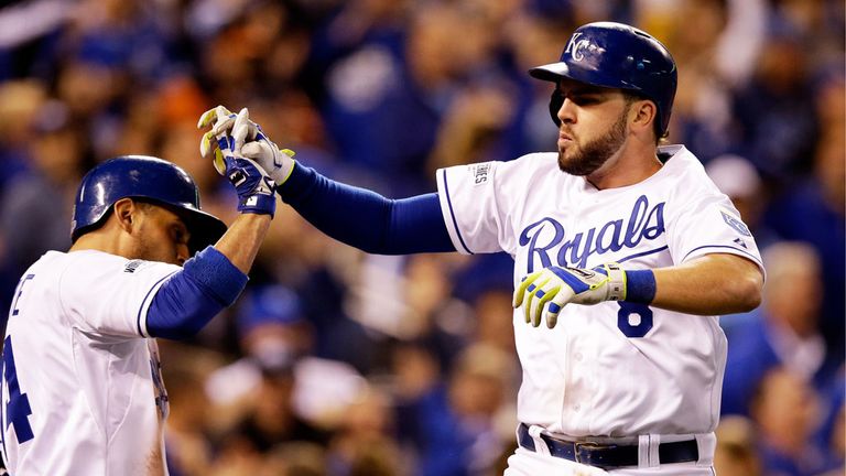 Mike  Moustakas: Sparked the flurry of runs in second innings