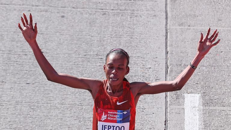 Jeptoo has protested her innocence and described the reports as "lies"