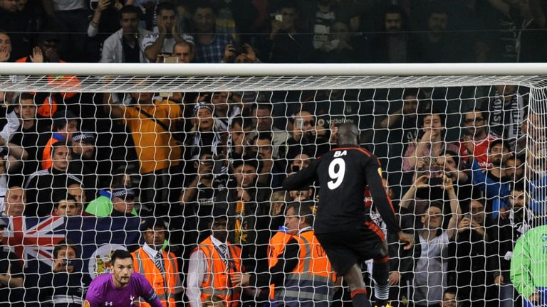 Demba Ba: Tucks away late penalty