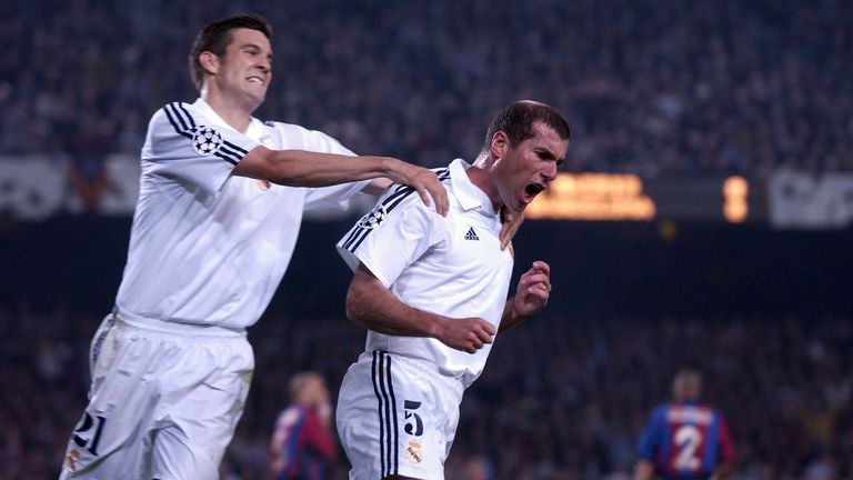 Zinedine Zidane spent five seasons as a player at Real Madrid