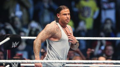 Tim Wiese appeared at a WWE live event in Frankfurt