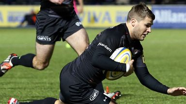 Richard Wigglesworth bagged a hat-trick of tries for Saracens