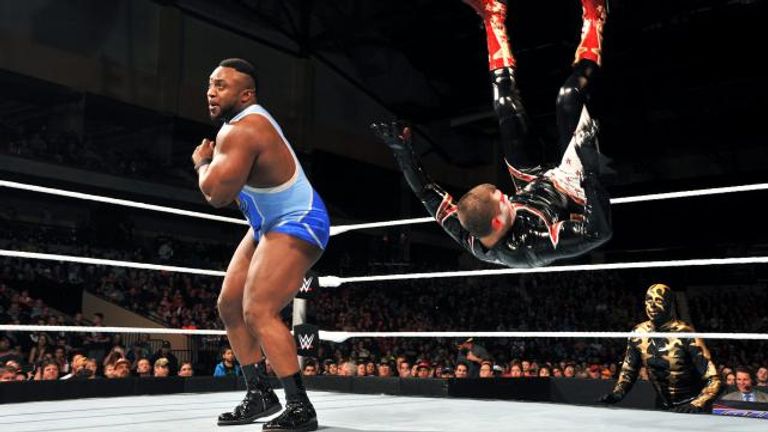 Big E sends Stardust crashing to the canvas