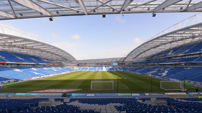 Daniel Akindayini has arrived at the Amex Stadium
