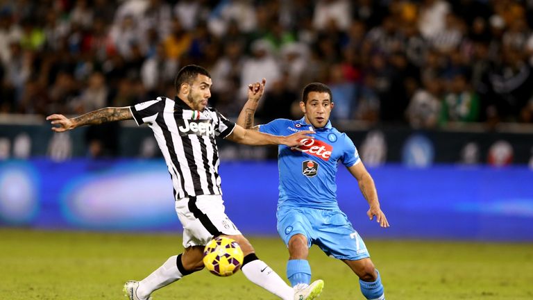 Tevez: In action for Juve in Doha