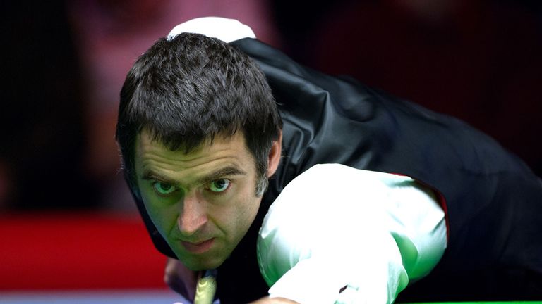 Ronnie O'Sullivan during his game against Anthony McGill 