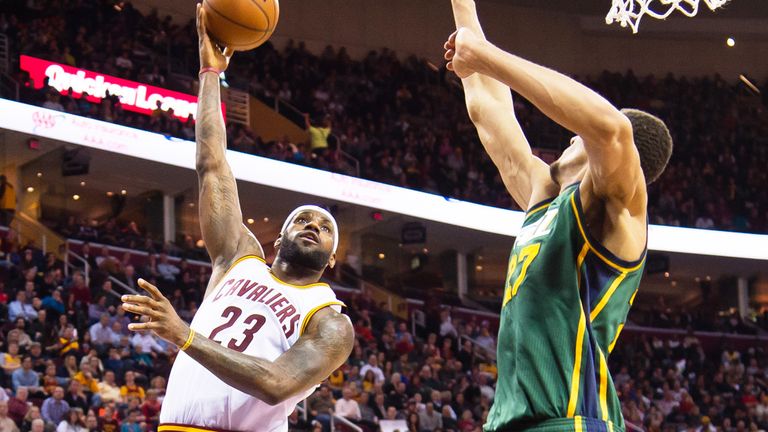 LeBron James played a key role as the Cavaliers overcame the Jazz in Cleveland