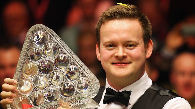 Shaun Murphy: Celebrates after being crowned Masters champion