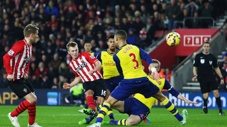 James Ward Prowse Has A Shot Past The Arsenal Defence During Last Seasons James Ward Prowse Has A Shot Past The Arsenal Defence During Last Seasons