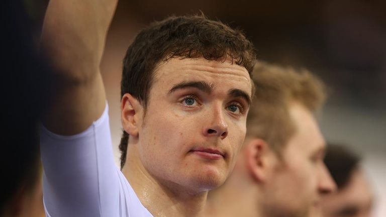 Steven Burke broke his collarbone in a training crash in mid-January