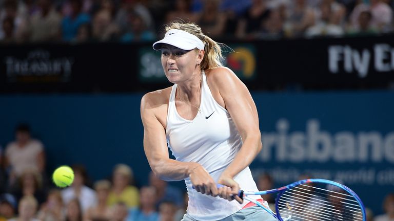Maria Sharapova: Showed no signs of rust during her victory over Yaroslava Shvedova