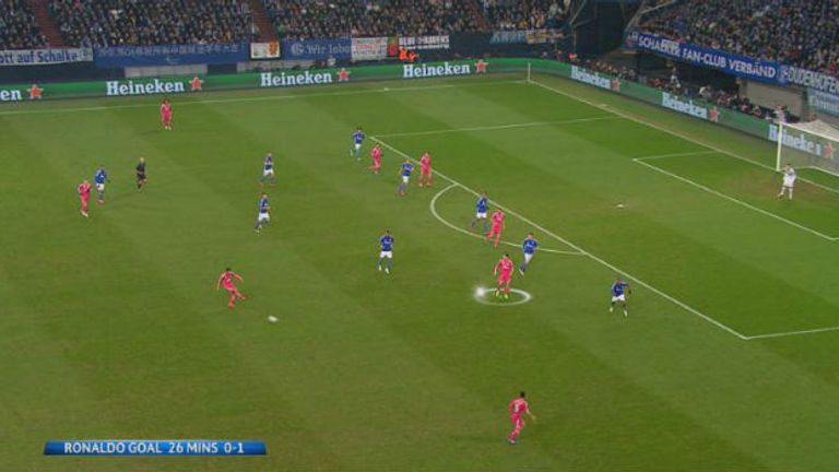 There seemed little danger as Carvajal collected the ball but Ronaldo's run brought the goal