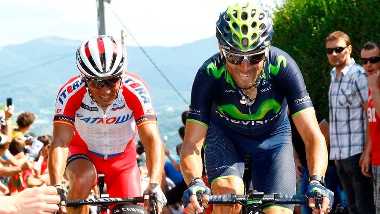 Joaquin Rodriguez, left, and Alejandro Valverde, right, are 35 and 34 years old respectively