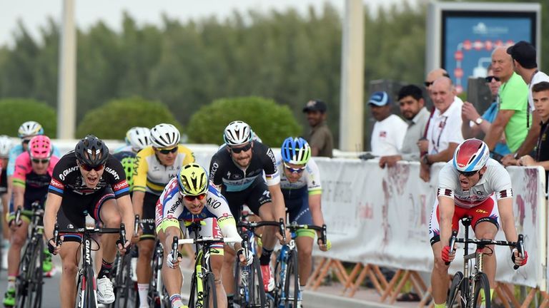 Sagan could not get the better of Alexander Kristoff in Qatar