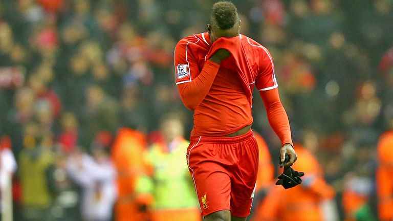 Mario Balotelli had a tough time with Liverpool