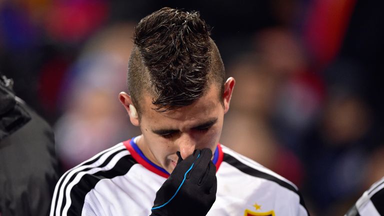 Derlis Gonzalez left the field injured after scoring the opener