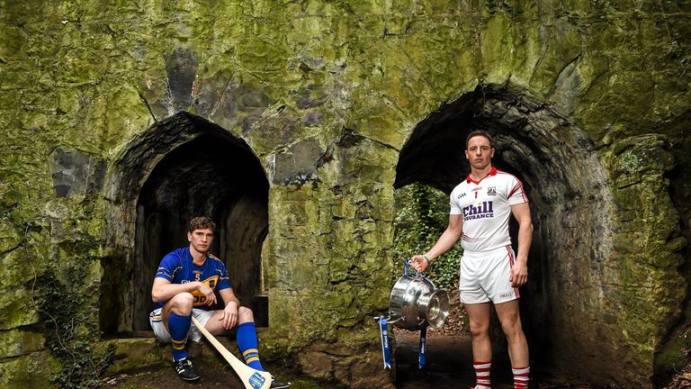 Brendan Maher and Anthony Nash are pictured at the launch of the 2015 Allianz Hurling Leagues