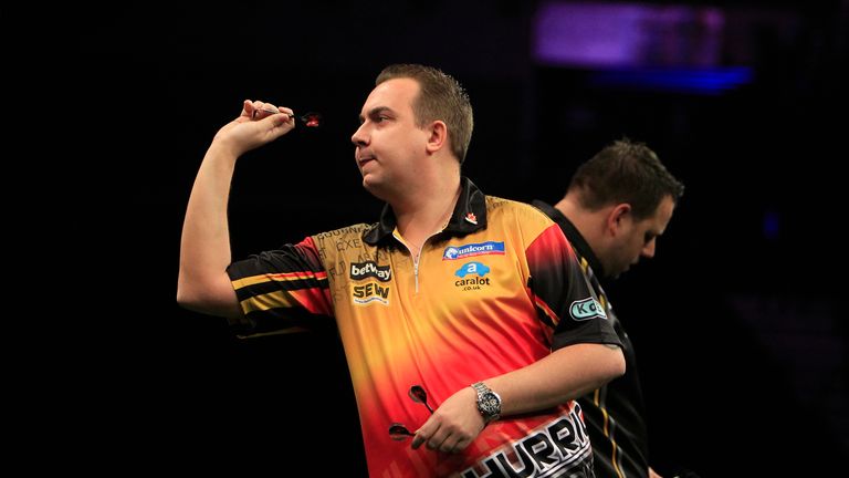 Kim Huybrechts was runner-up to the impressive Robert Thornton on Sunday's European Darts Open final