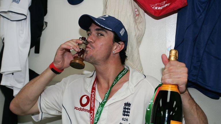 Kevin Pietersen toasts England's long-awaited moment of glory