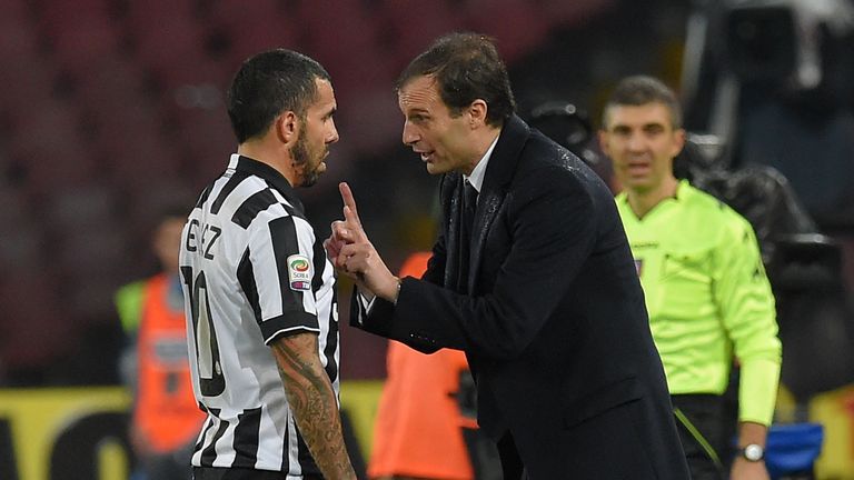 Massimiliano Allegri has formed a good relationship with Carlos Tevez by giving him more freedom